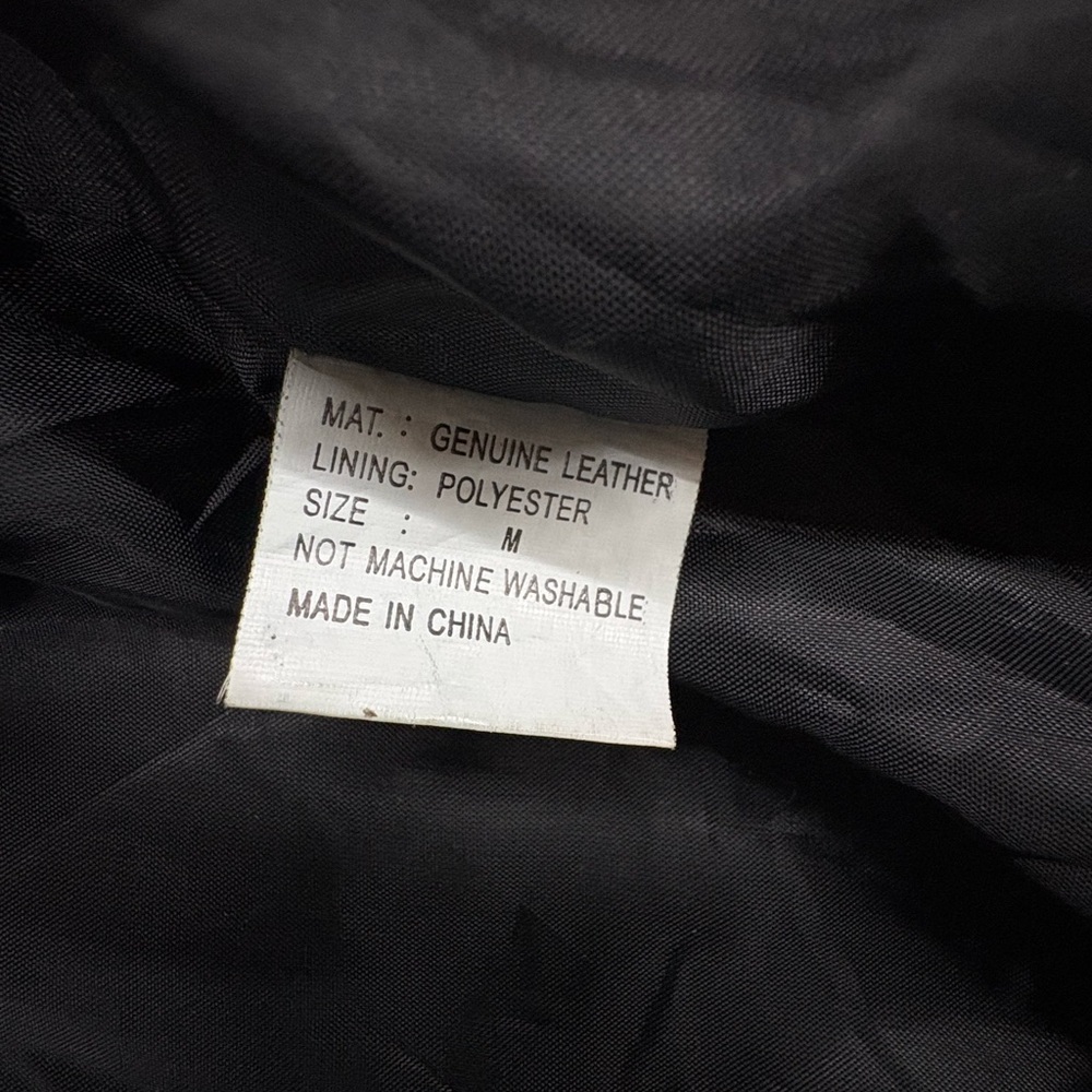 Women's Black Leather Jacket - Picture 5 of 9